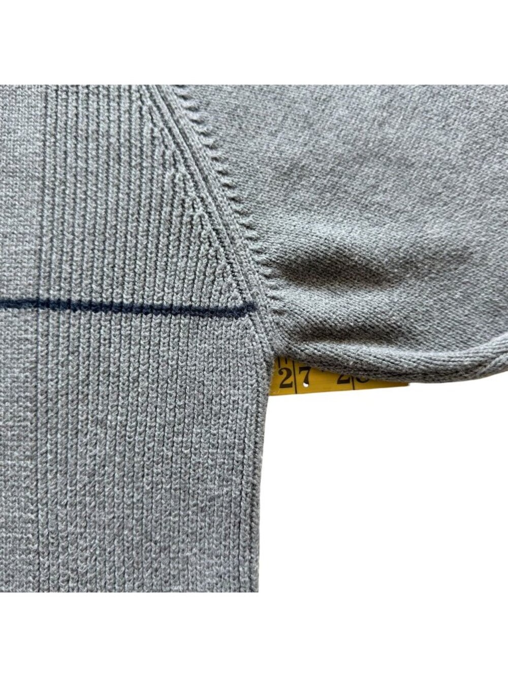 Vintage Nautica Mens XXL Sweater Crew Neck Pullover Gray Logo Cotton Horizontal - Picture 16 of 16